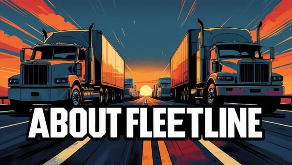 About the Fleetline Blog featuring semi trucks driving down a highway
